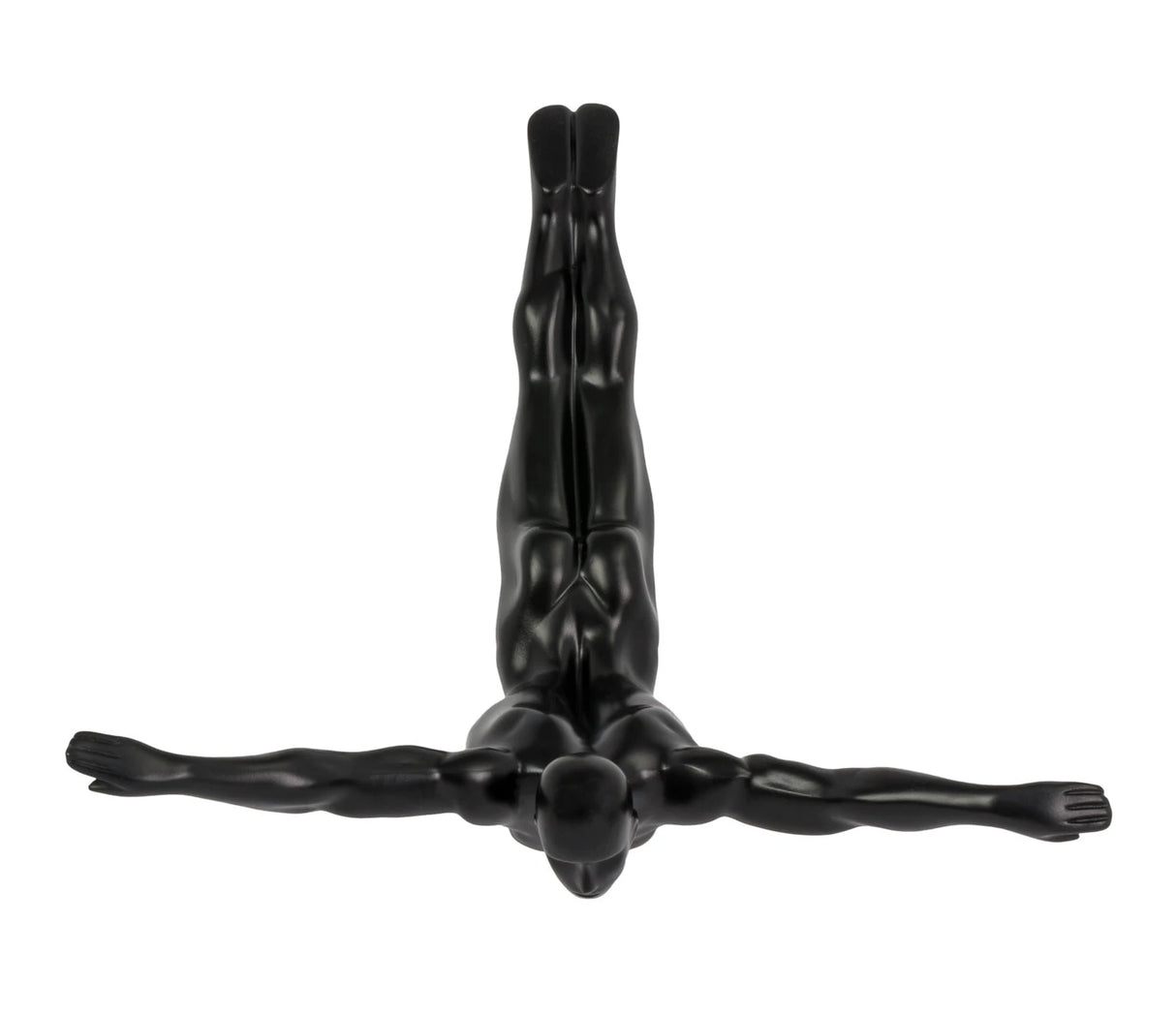 Escultura de pared de buzo de 56 cm // Negro mate | Finesse