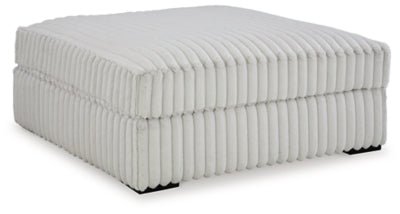 Ashley Alloy Stupendous Oversized Accent Ottoman - Velvet | Home Elegance USA