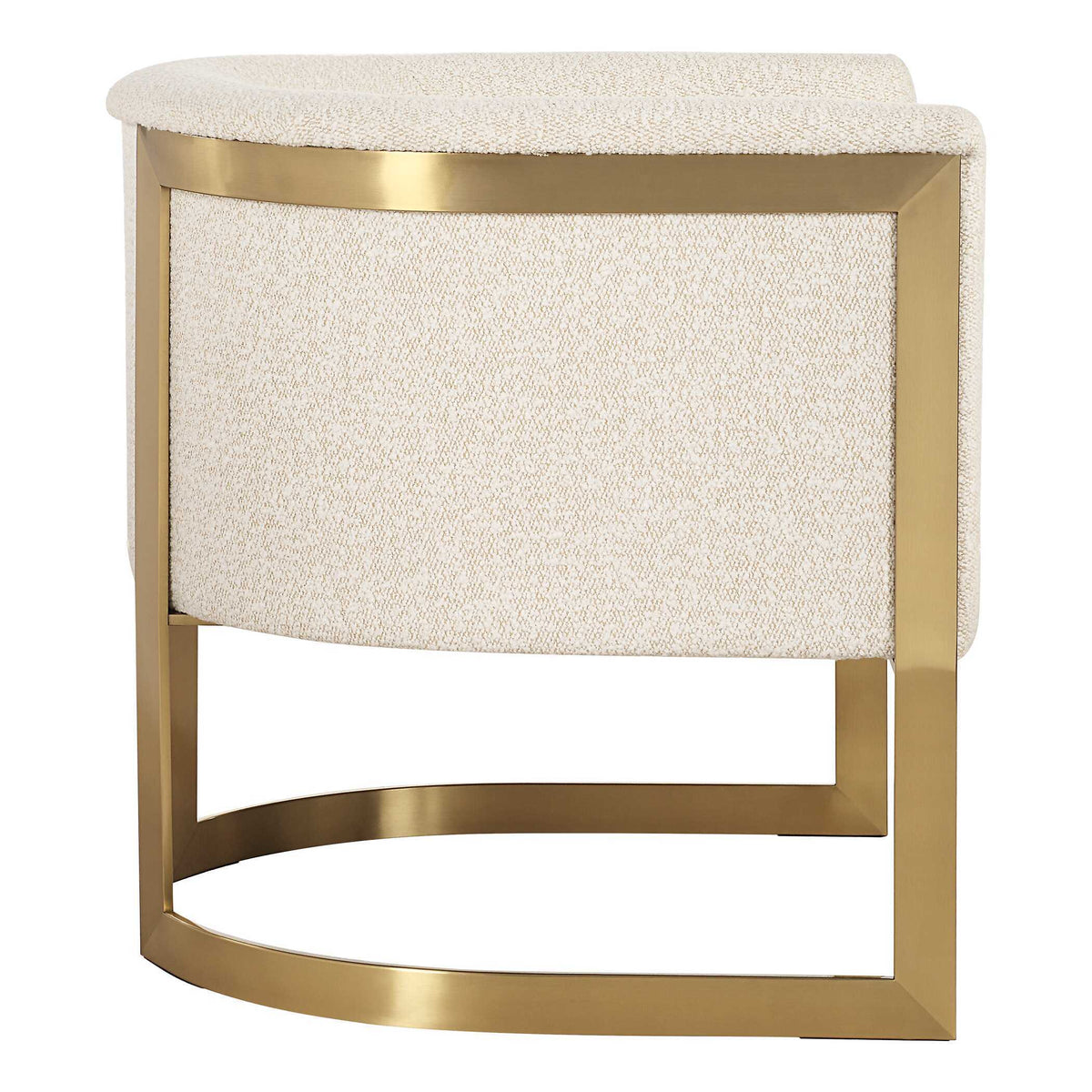 Bellina Plush Barrel Chair - Gold by Uttermost - View 5