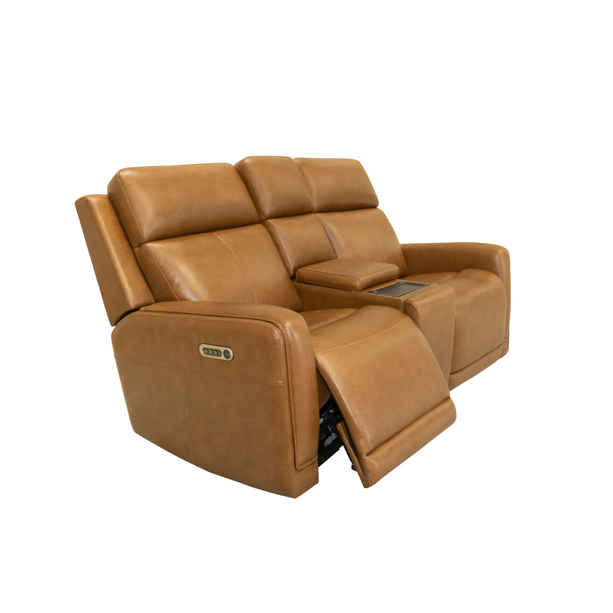 Alister Power Gliding Loveseat With Console, Power Headrests & Lumbar - Sedona | Flexsteel