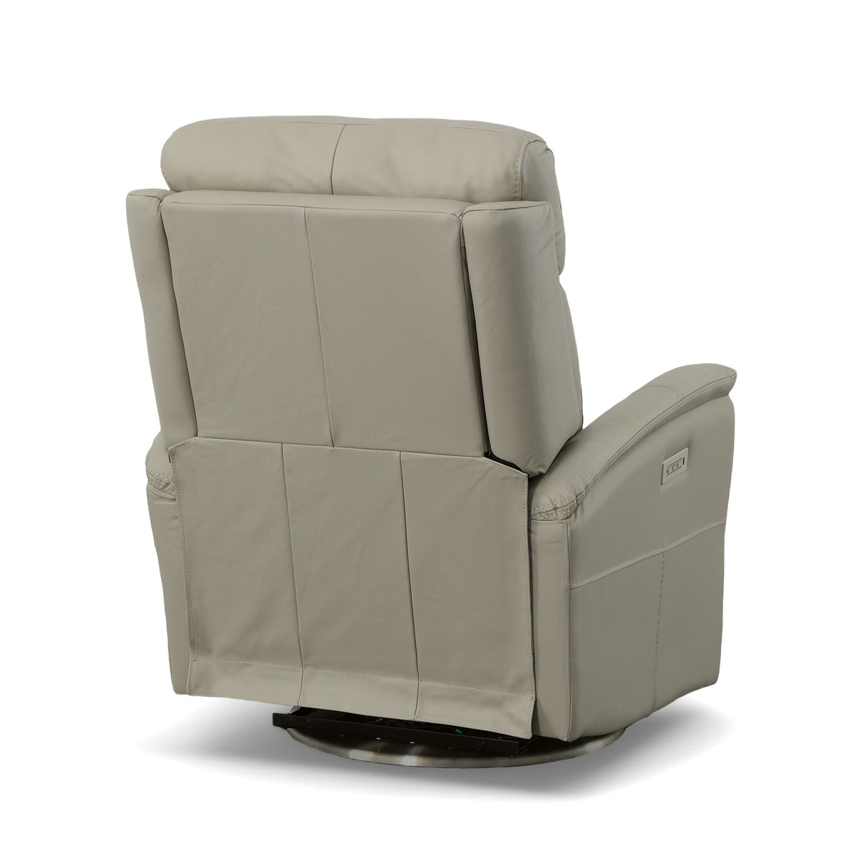 View Power Swivel Recliner With Power Headrest - Dove | Flexsteel