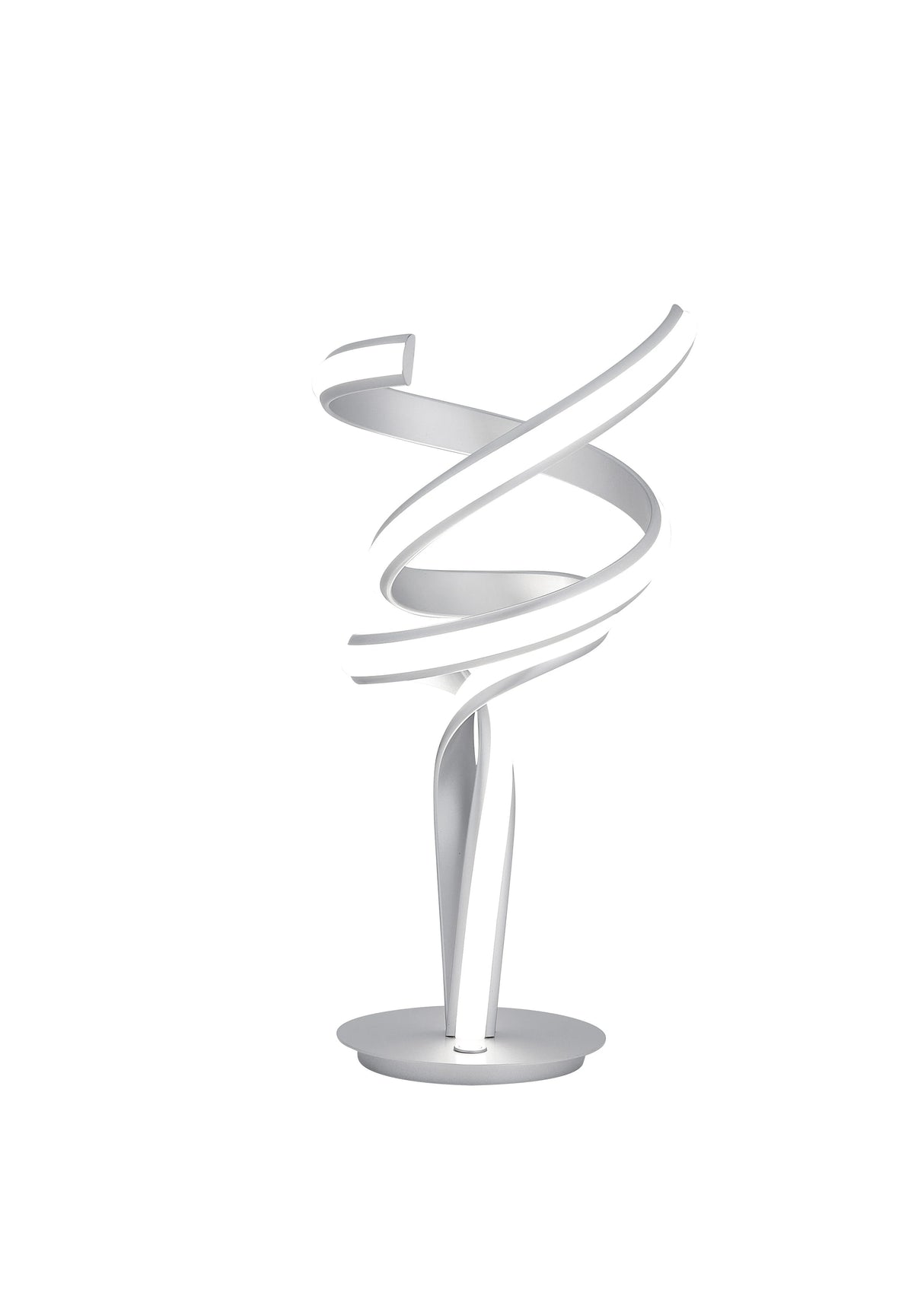 Lámpara de mesa Munich plateada // Tira de LED y regulador táctil | Finesse