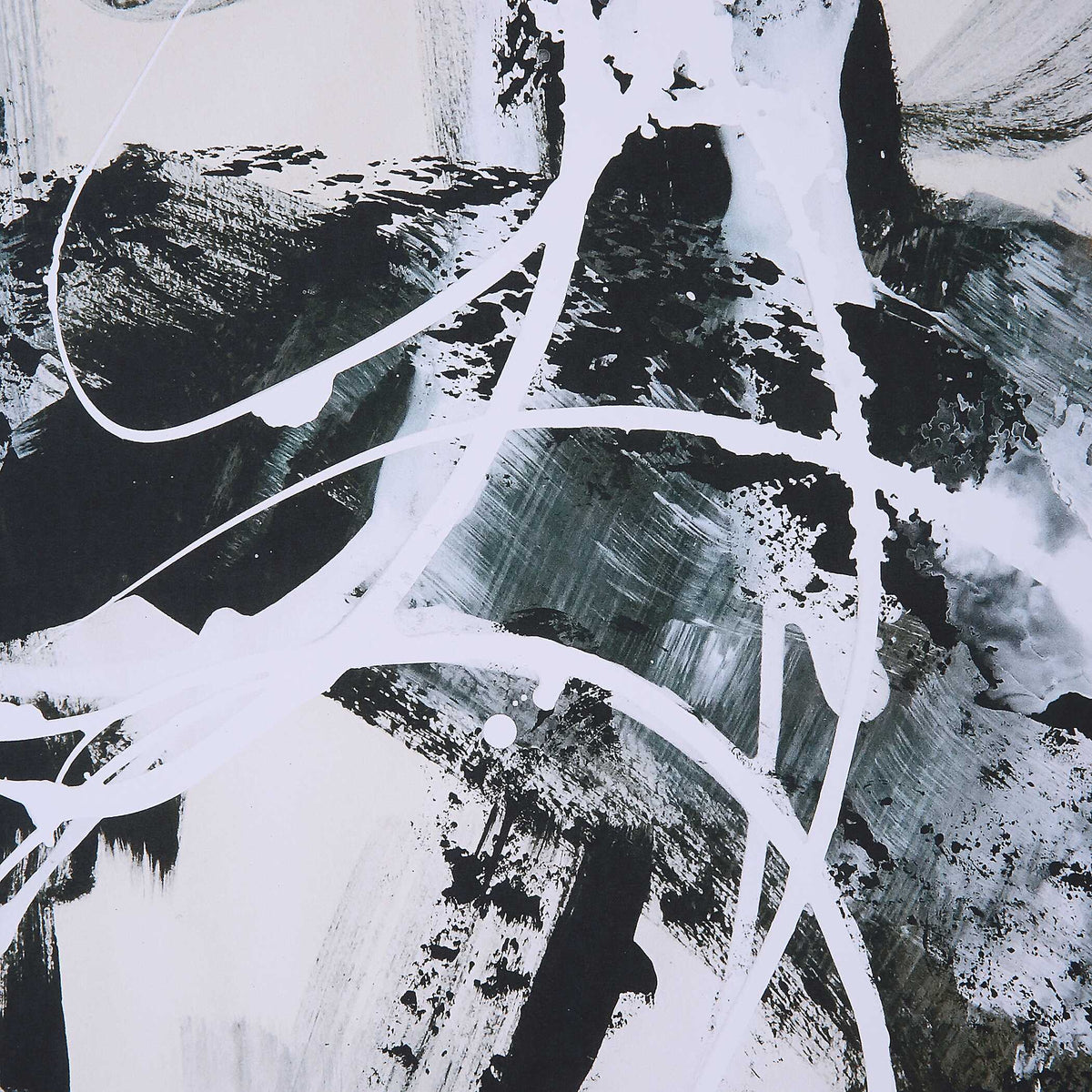 Winterland Abstract Prints (Set of 2) - Black by Uttermost - View 5