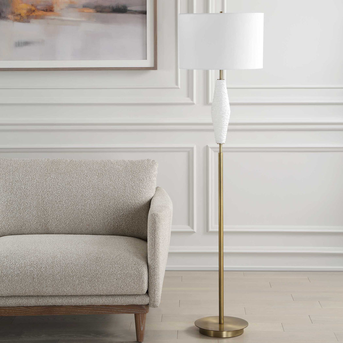 Quite The Buzz Floor Lamp - Gold by Uttermost - View 3
