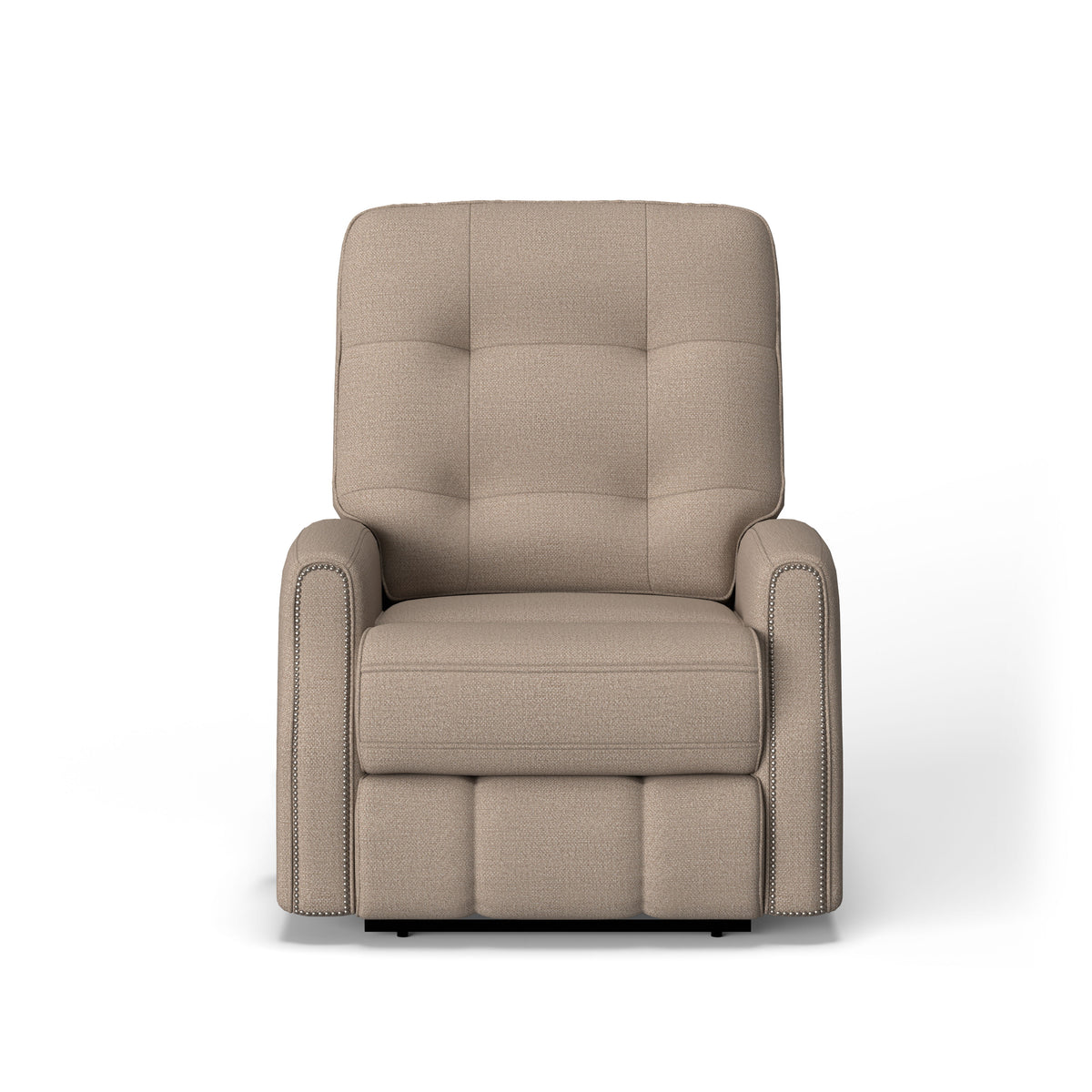 Devon Transitional Fabric Power Rocking Recliner With Nailhead Trim | Flexsteel