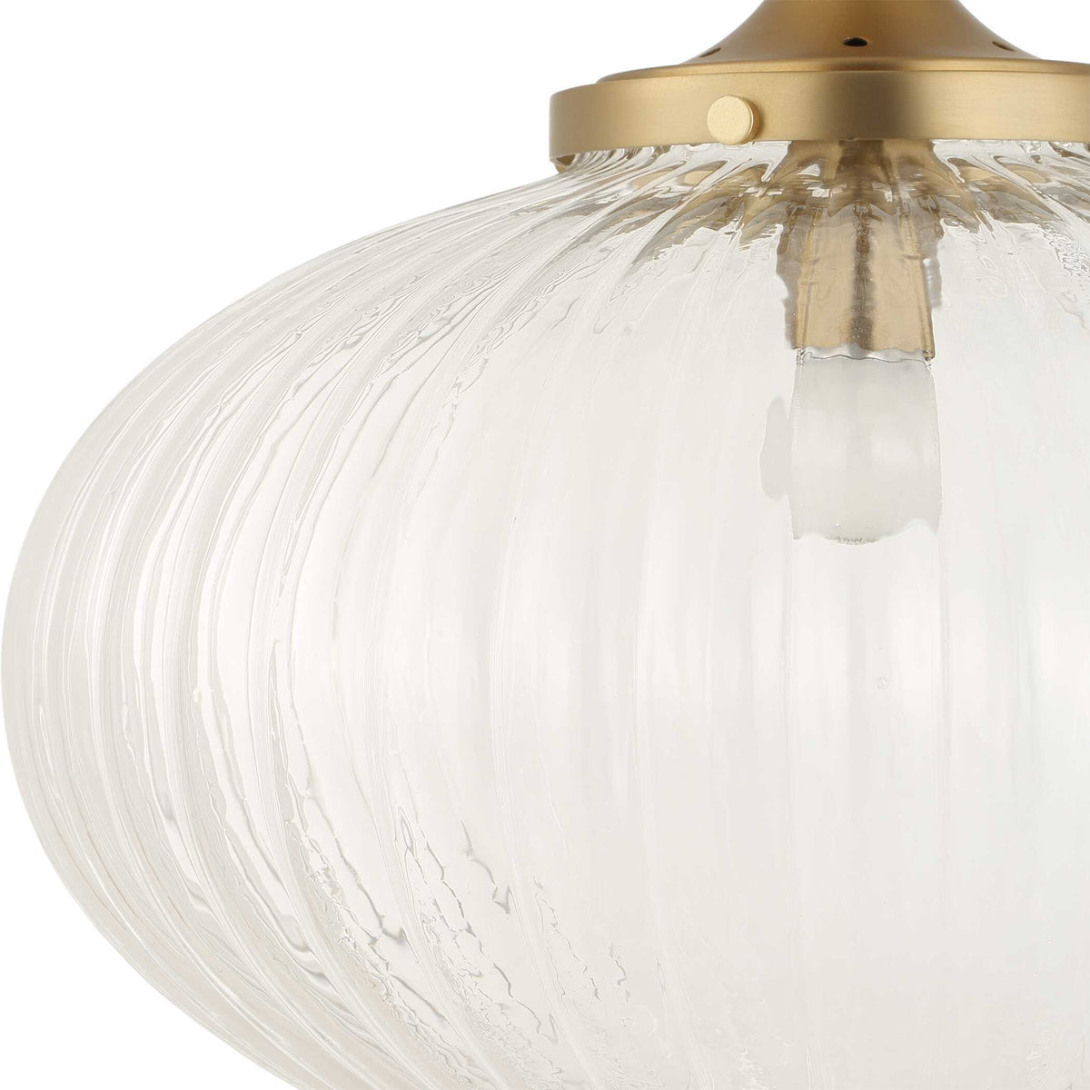 Bellaire 1 Light Glass Shade Pendant - Gold by Uttermost - View 10