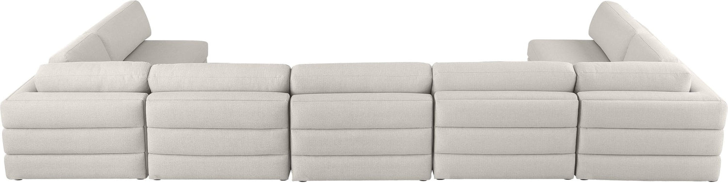 Beckham - Modular Sectional 7 Piece - Beige | Home Elegance USA