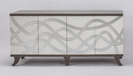 Frosty White & Silver Carved Cabinet 2721-S with Optional Wall Mirror – Artmax - Home Elegance USA