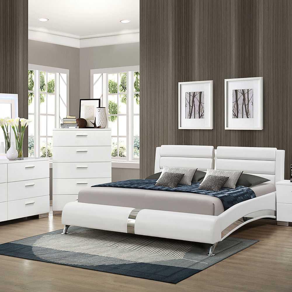 Fillmore White 5-piece Eastern King Bedroom Set