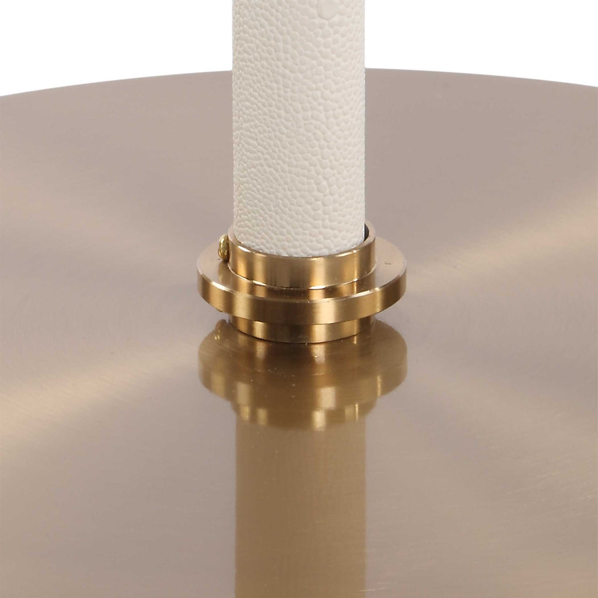 Cyprus Accent Table Brass / White - Gold / White by Uttermost - View 4