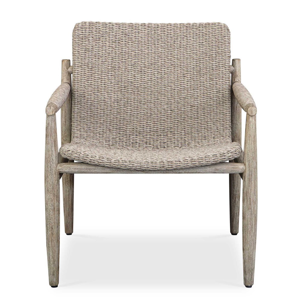Sumba Wicker Outdoor Lounge Chair - Gray by Uttermost - View 1