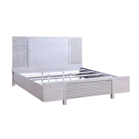 Aromas Queen Bed 28110Q White Oak Finish | Acme | Home Elegance USA