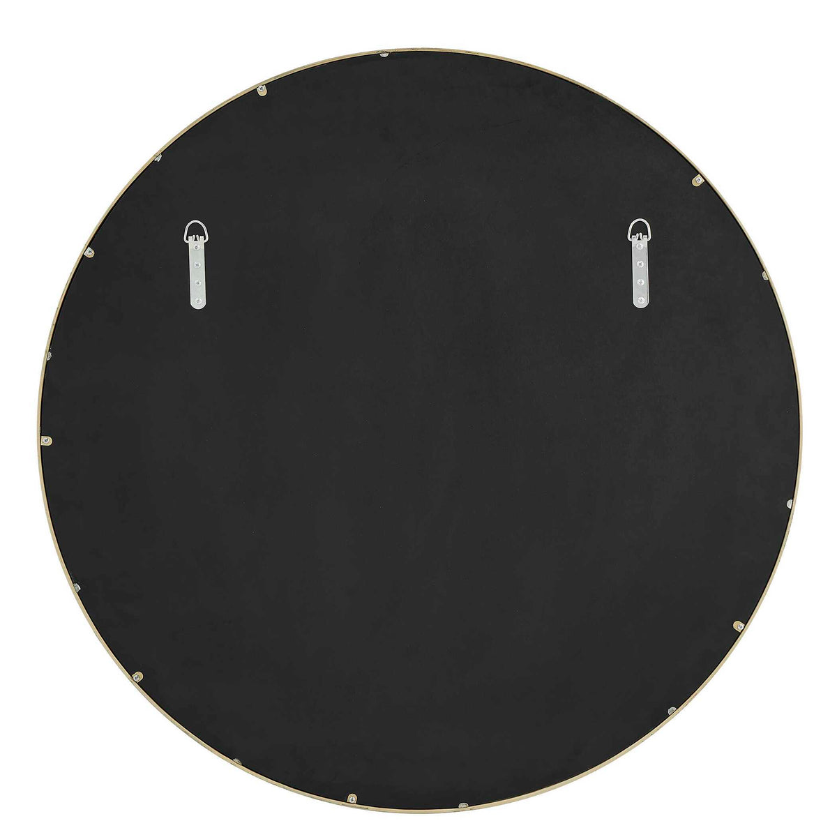 Crinkle Round Mirror Brass - Gold by Uttermost - View 7