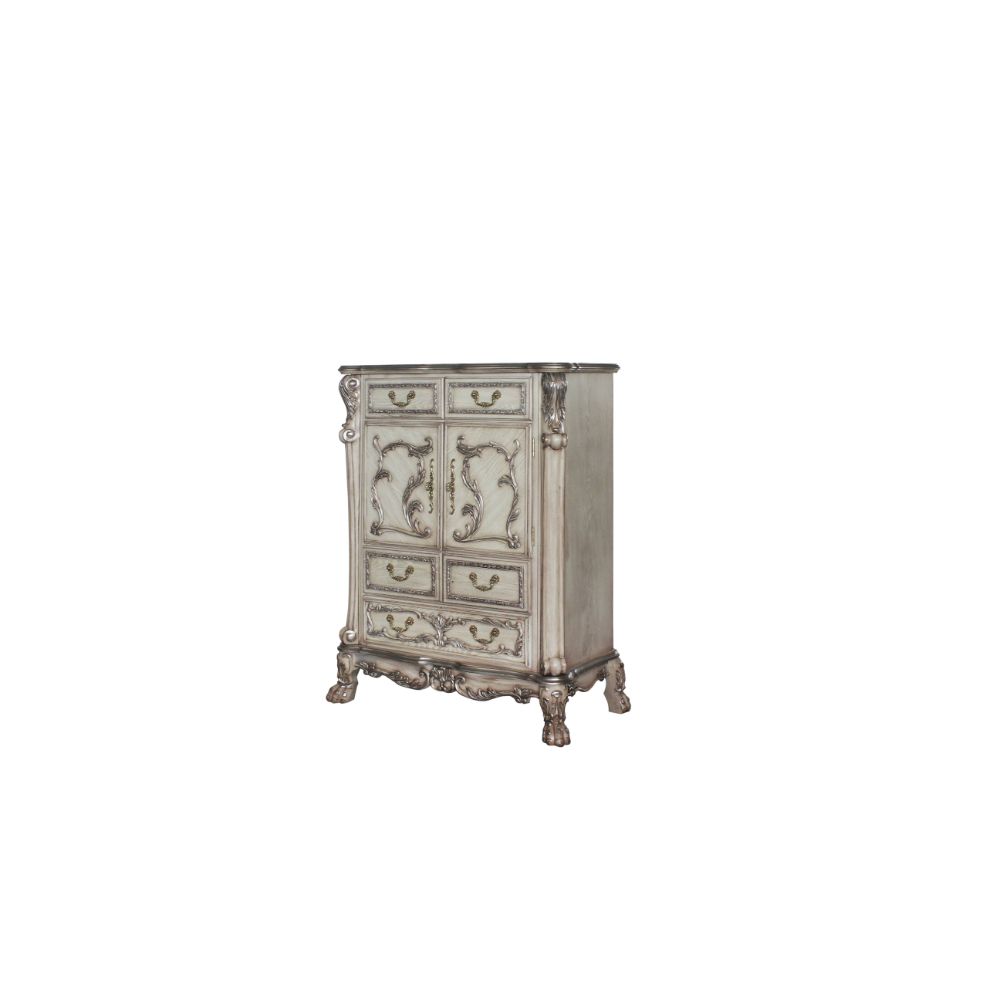 Acme - Dresden Chest 28176 Vintage Bone White Finish