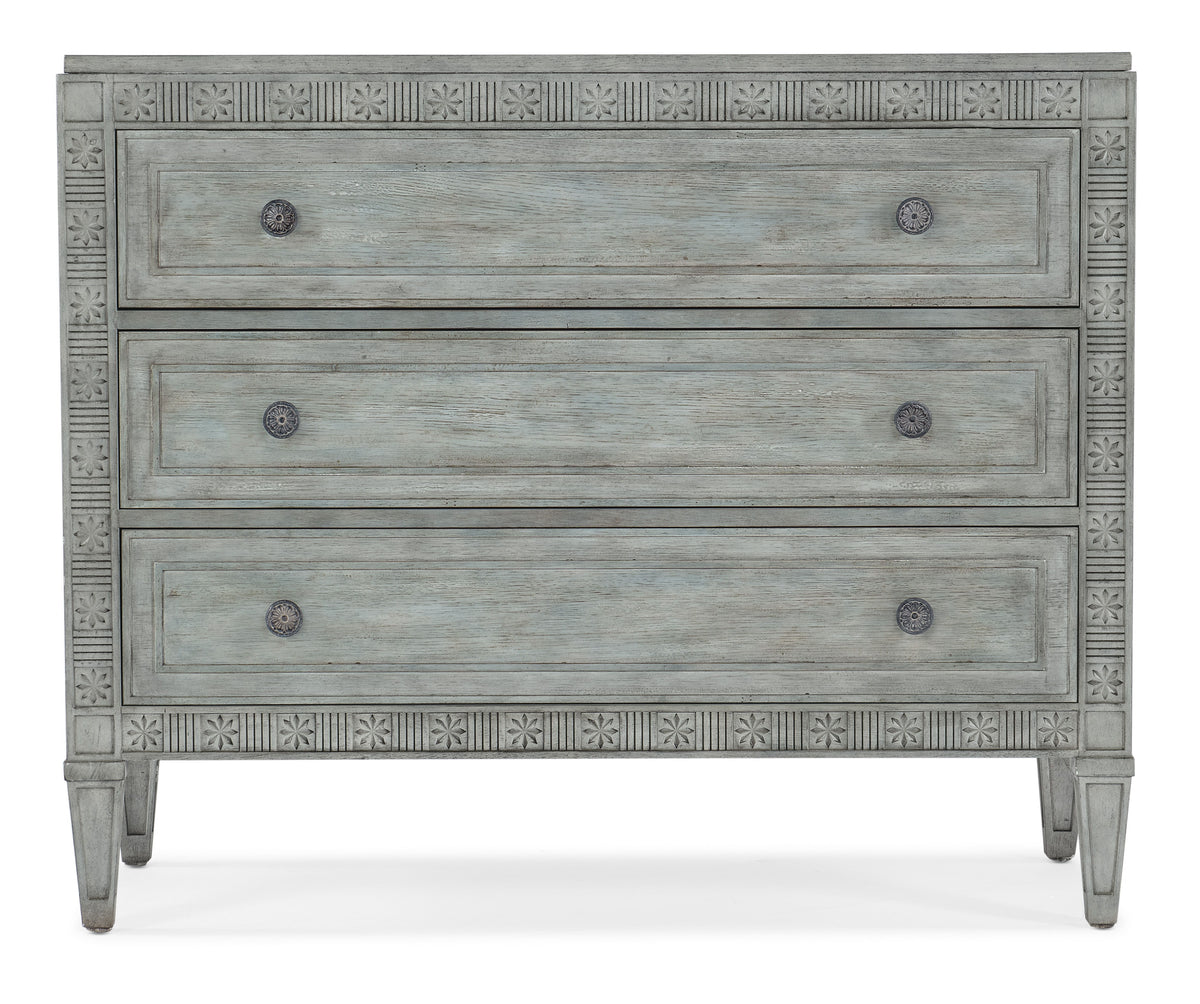 Charleston Three-Drawer Chest - Light Blue by Hooker Furniture - View 2