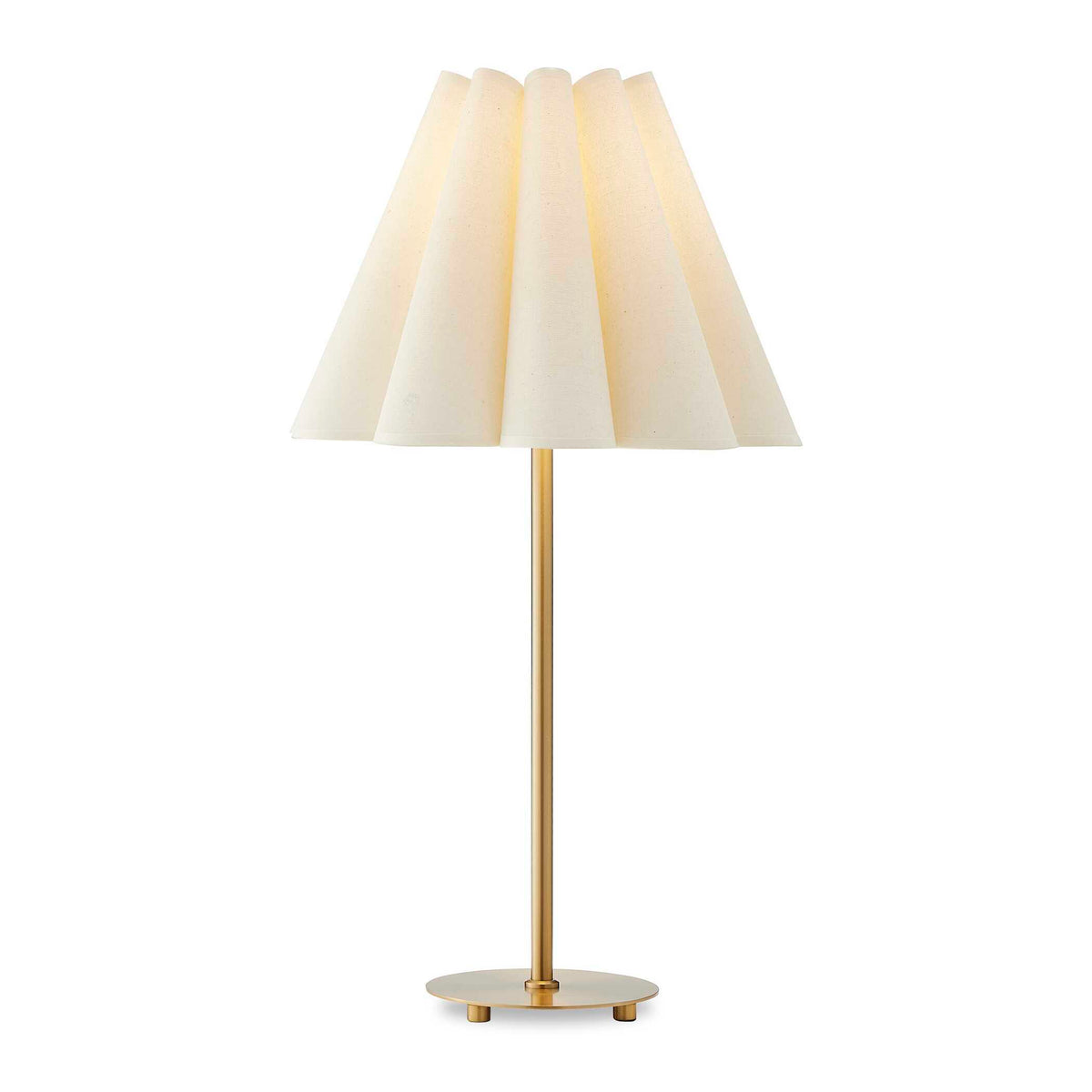 Lilabet Fluted Shade Table Lamp - Gold by Uttermost - View 1