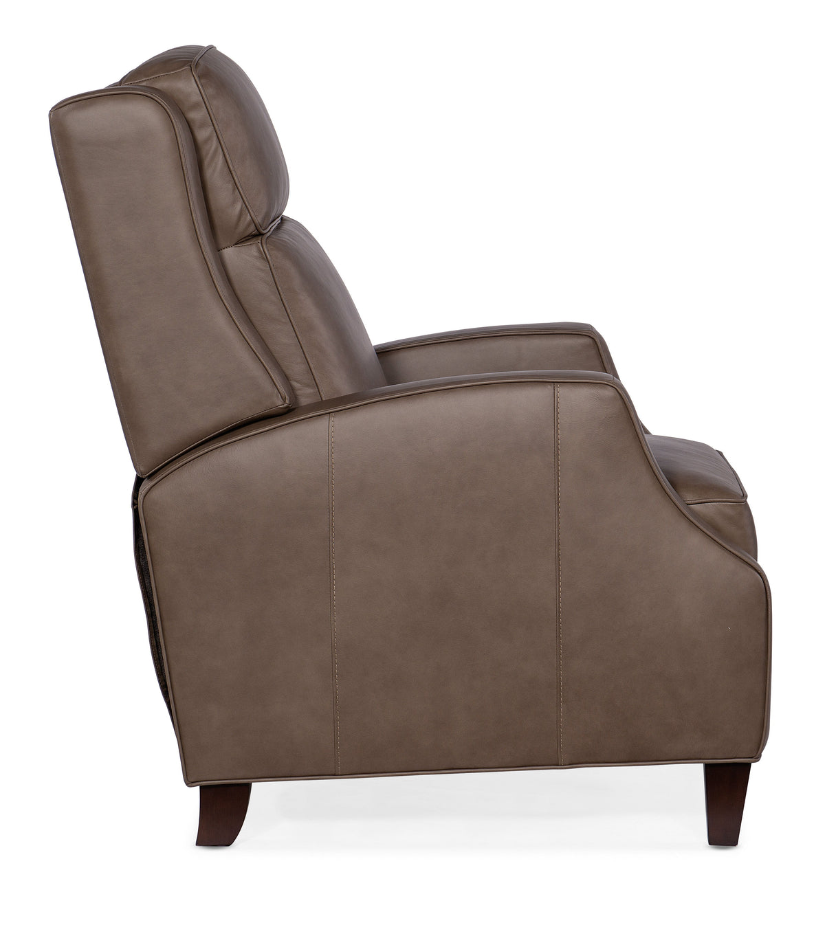 Tricia Manual Push Back Recliner - Dark Brown by Hooker Furniture - View 5