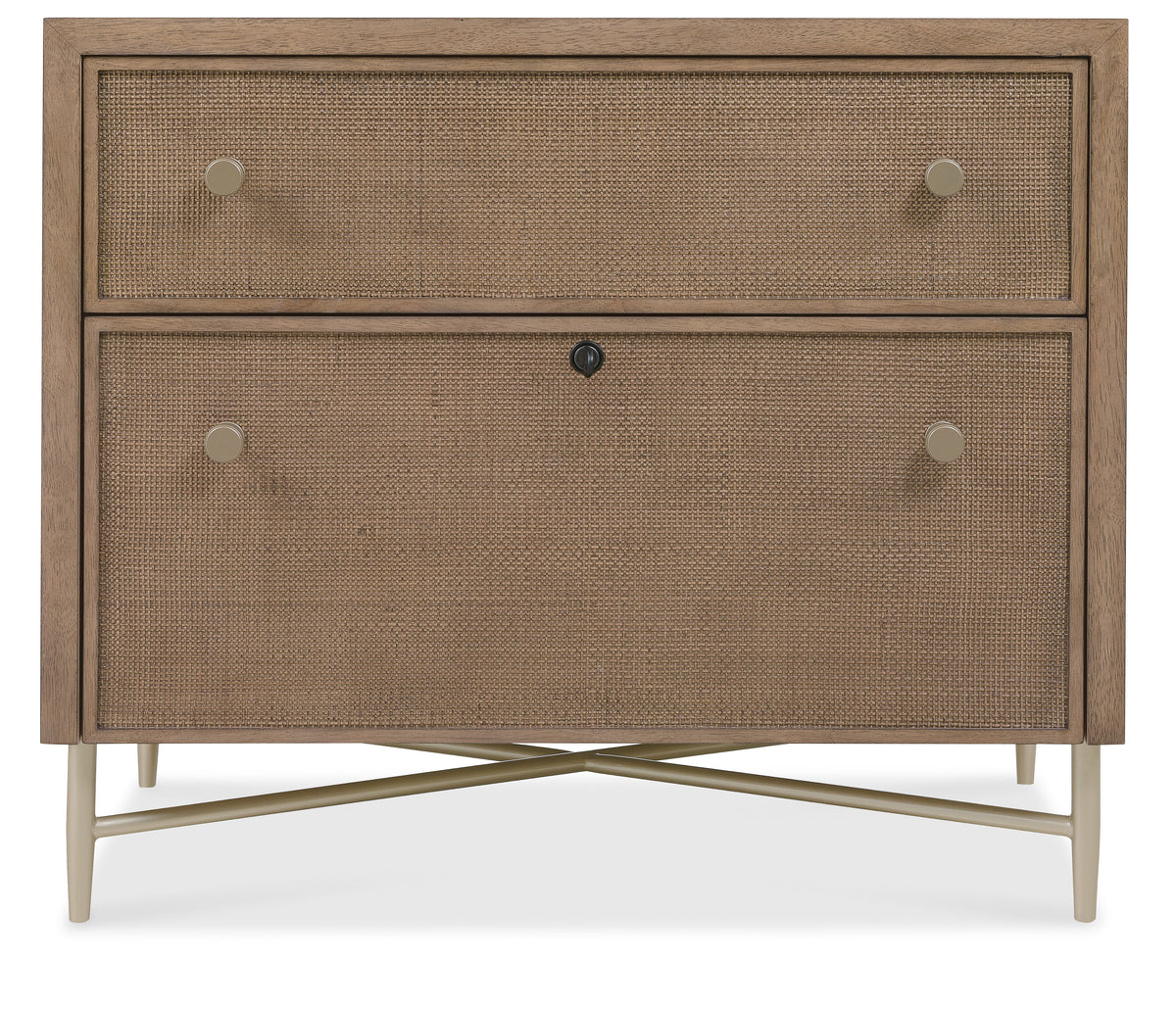 Sonnet Lateral File Cabinet - Dark Gray / Light Brown by Hooker Furniture - View 6