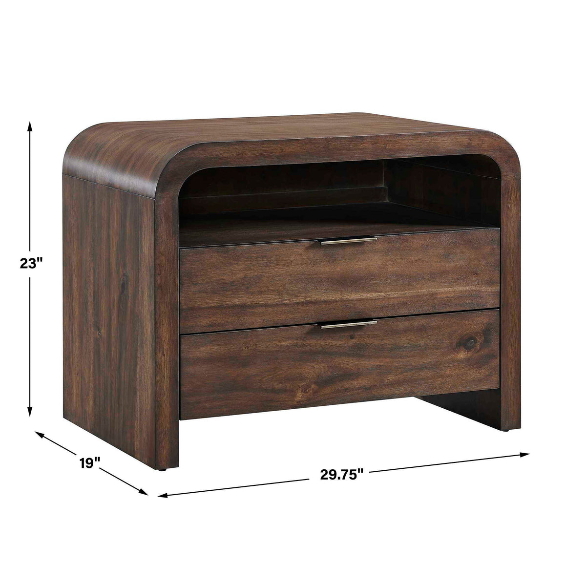 Decatur Side Table Woodtone - Dark Brown by Uttermost - View 3