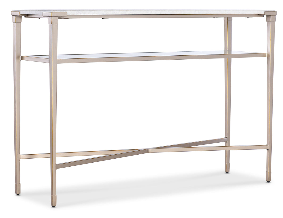 Melange Jen Console Table - Gold / White by Hooker Furniture - View 1
