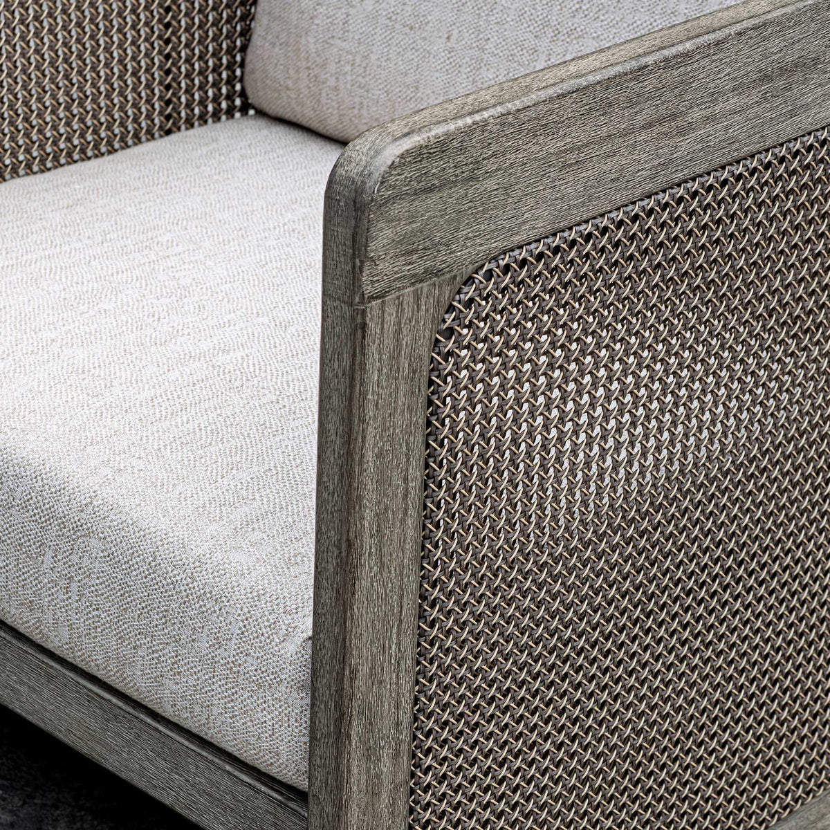 Dartmoor Outdoor Barrel Chair Weathered Gray - Light Gray by Uttermost - View 6
