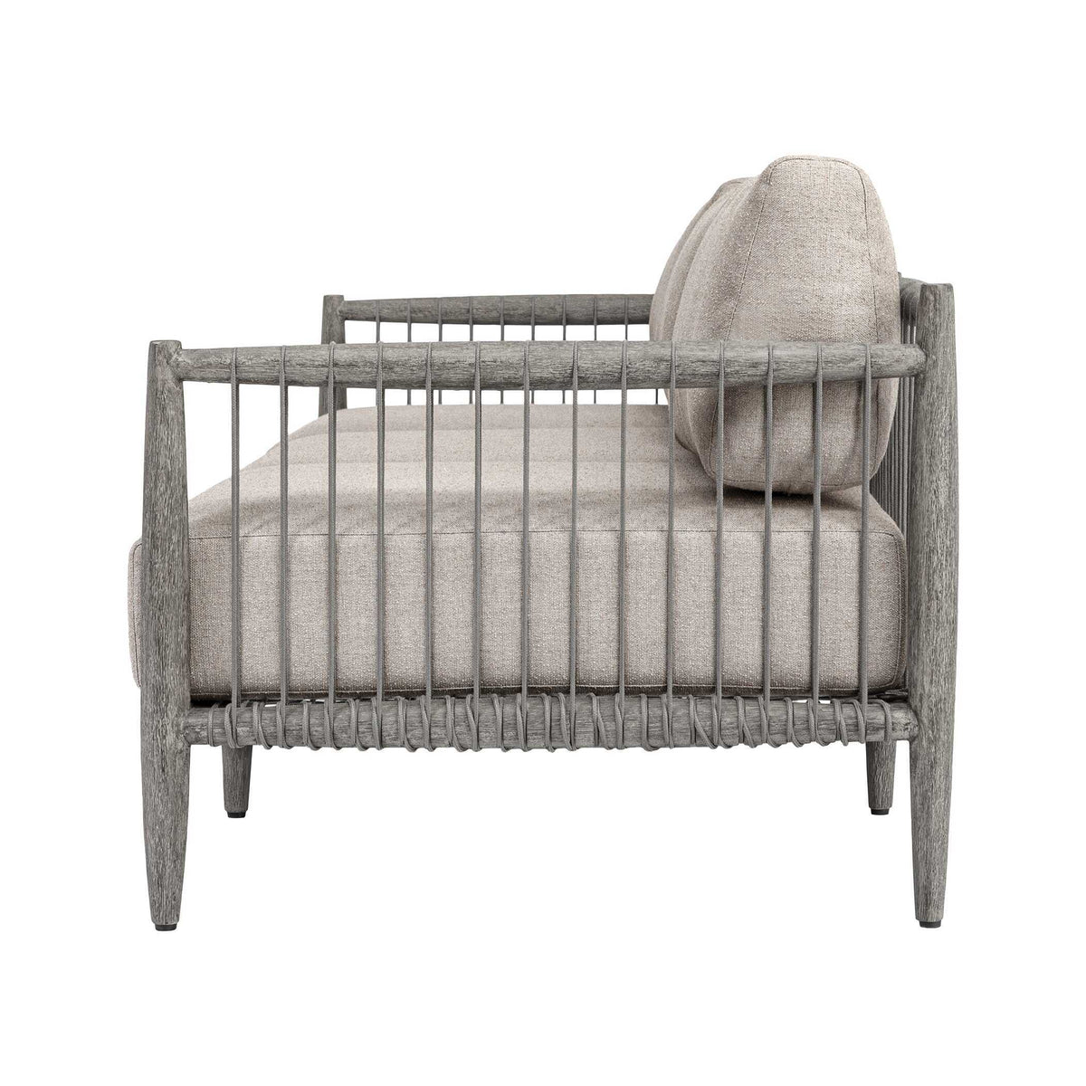 Borneo Outdoor Sofa Dove - Light Gray by Uttermost - View 3