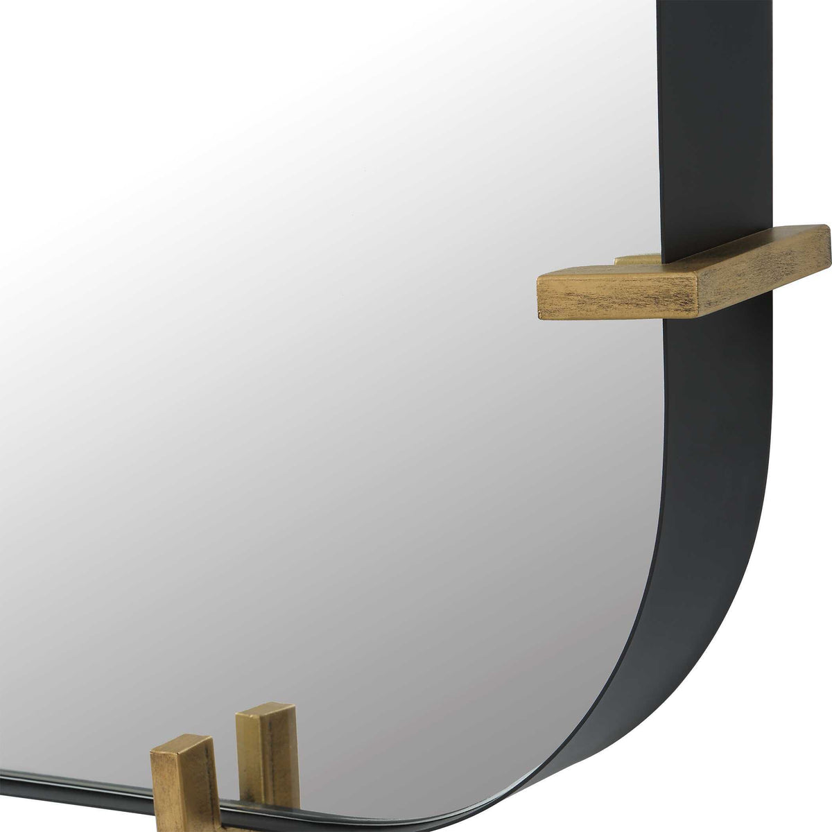 Pali Industrial Iron Mirror - Gold by Uttermost - View 5