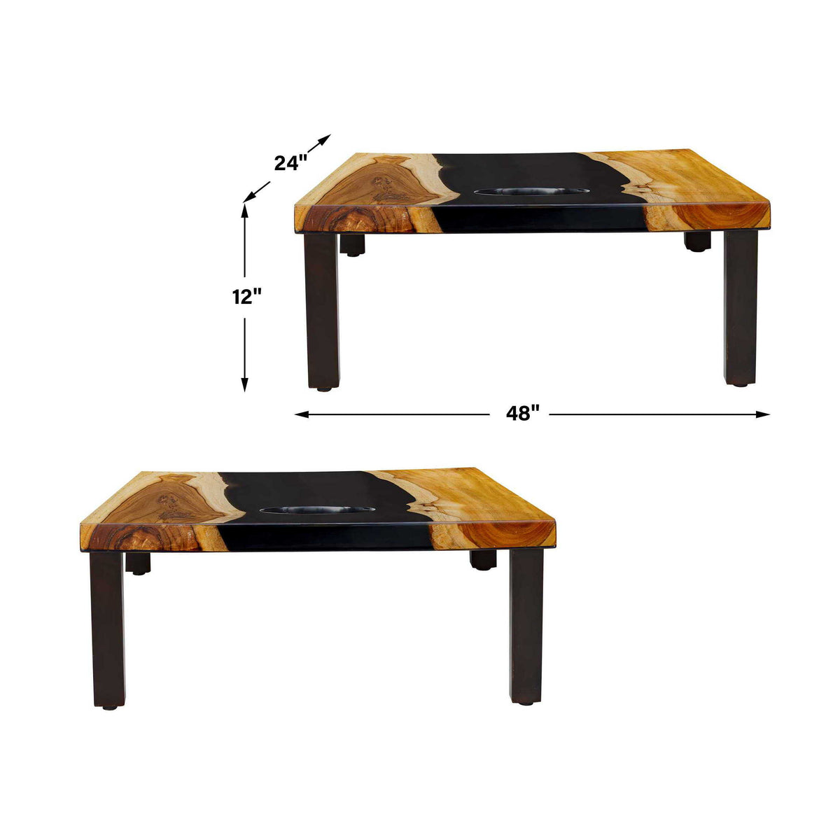Clearwood Cornhole Cornhole Game (Set of 2) Black / Woodtone - Black / Light Brown by Uttermost - View 9