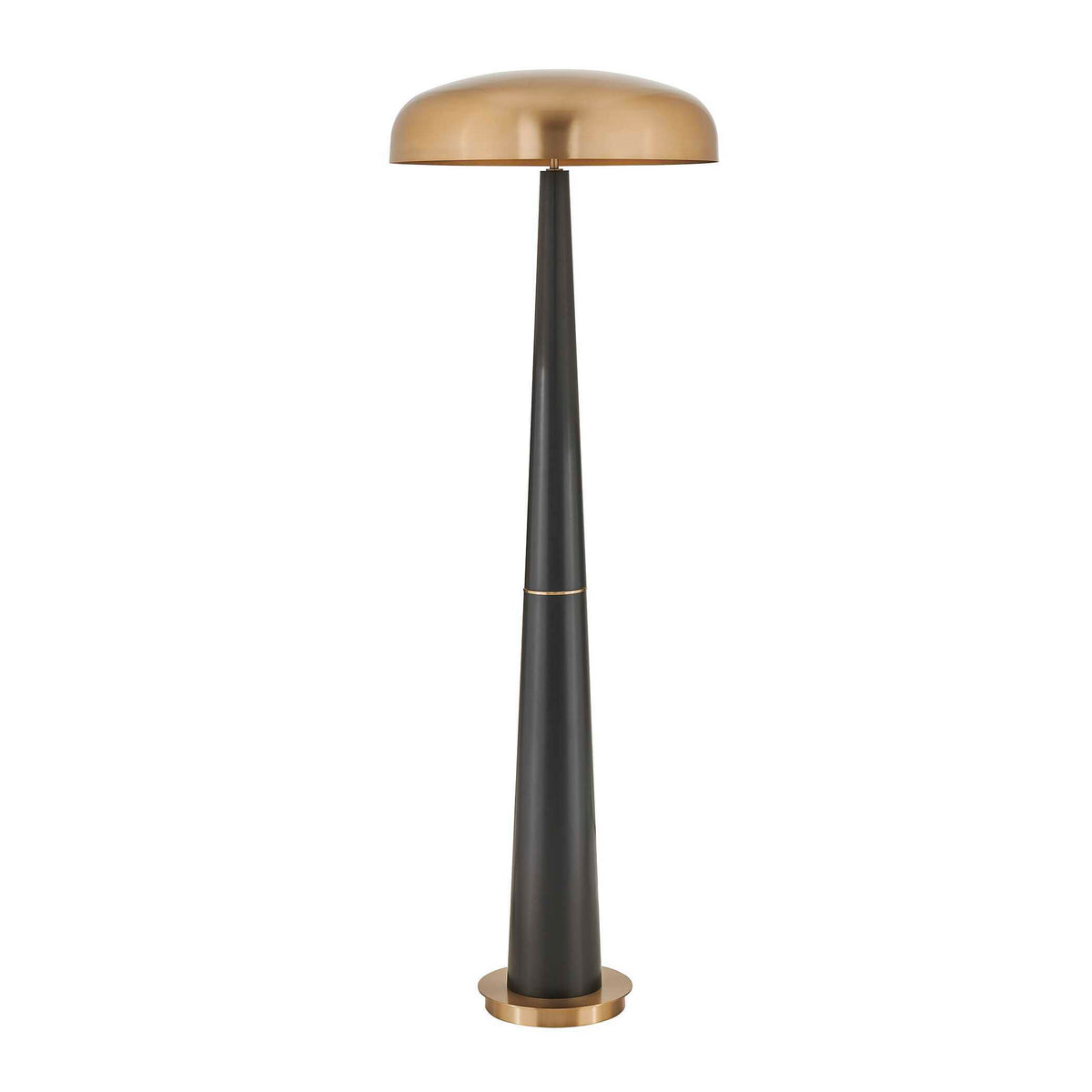 Davis Floor Lamp Black,Brass,Gold - Black / Gold by Uttermost - View 5
