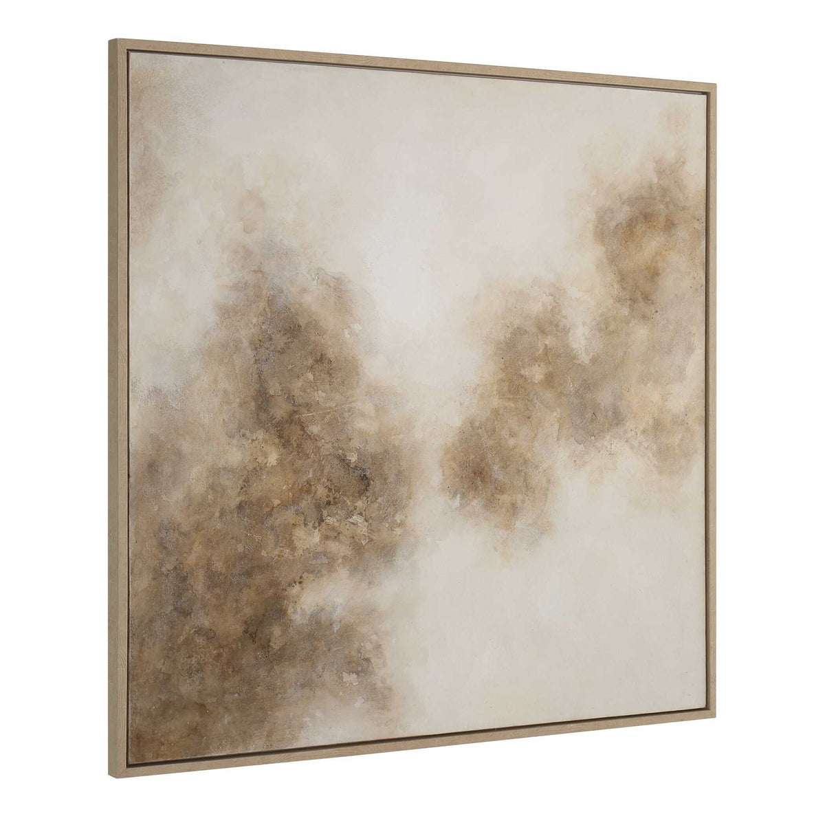 Up In Smoke Framed Modern Art Black / Brown / White / Woodtone - Light Brown by Uttermost - View 4
