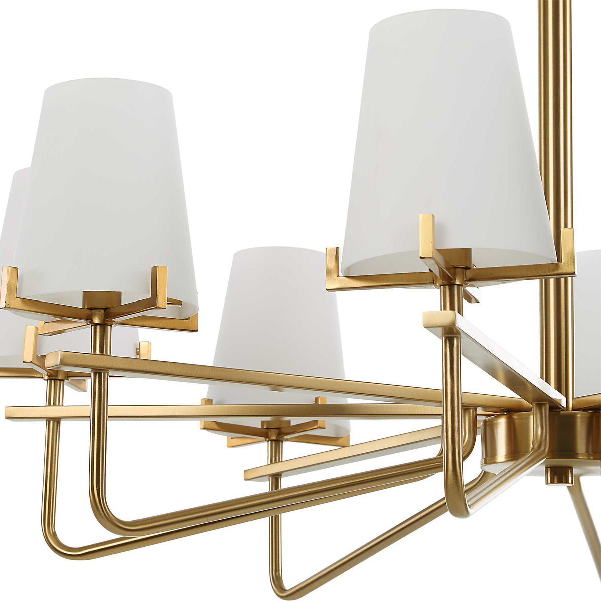 Lassen 8 Light Chandelier Brass - Bronze by Uttermost - View 12