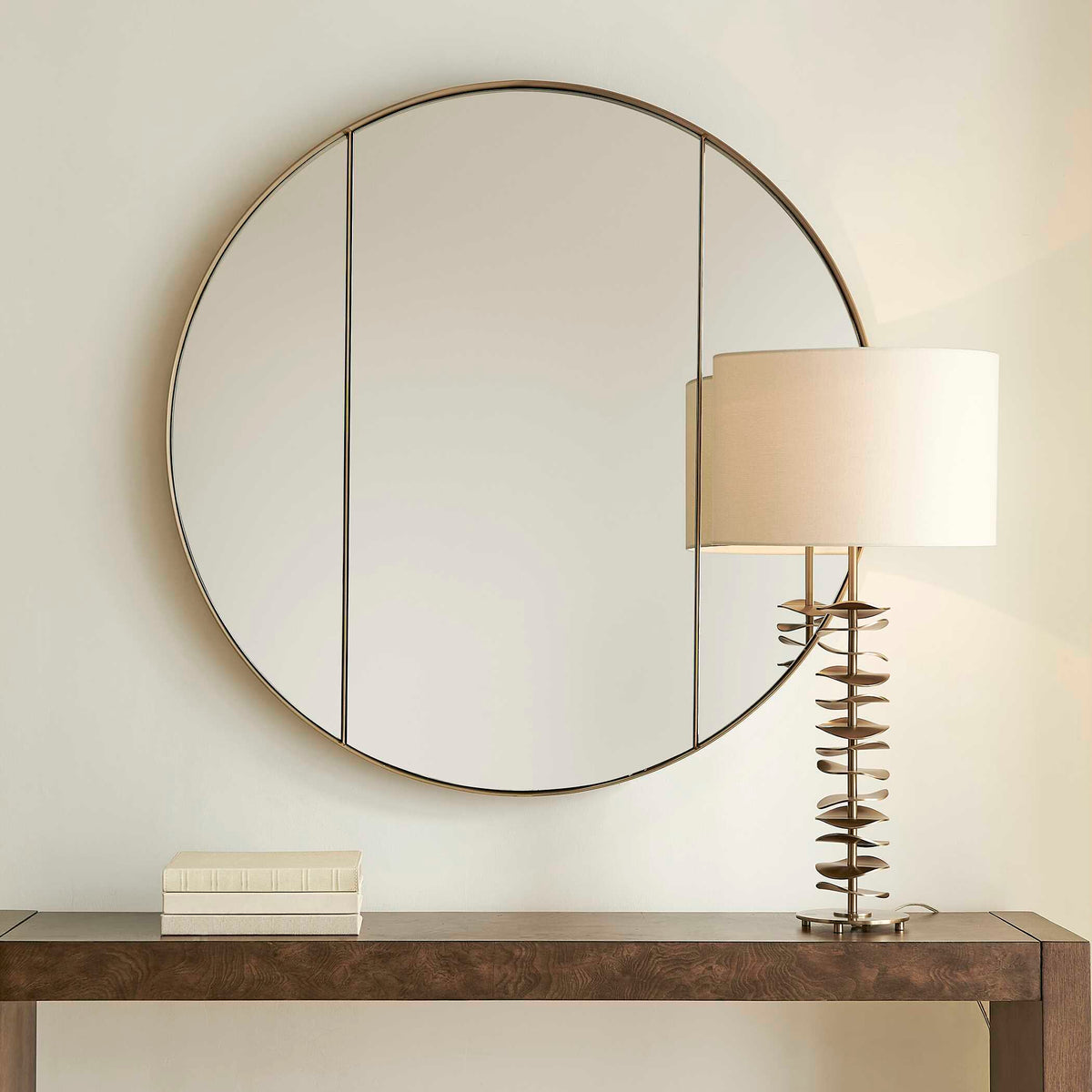 Amram Round Mirror - Gold by Uttermost - View 4