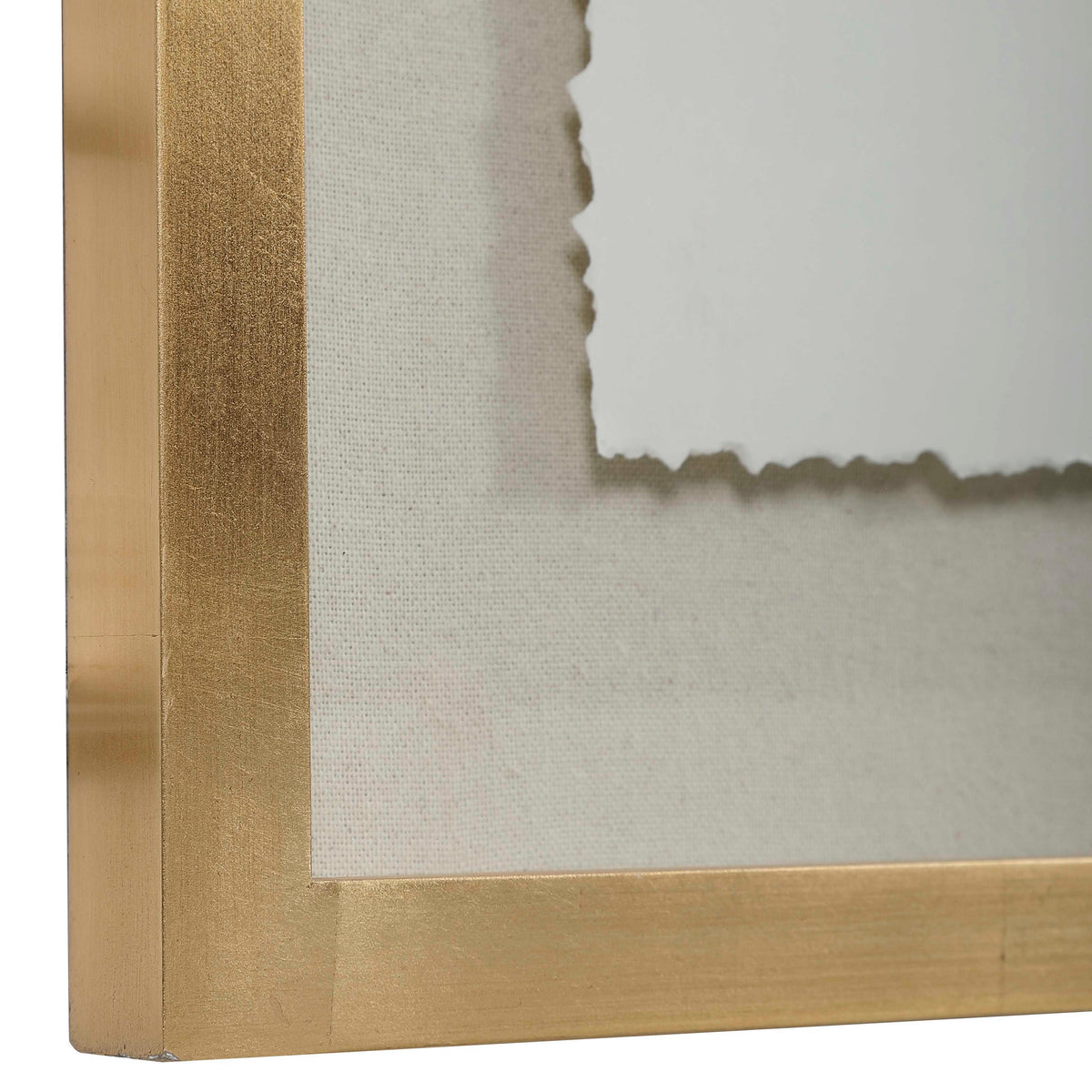 Crosswalk Abstract Art - Gold / Blue by Uttermost - View 6