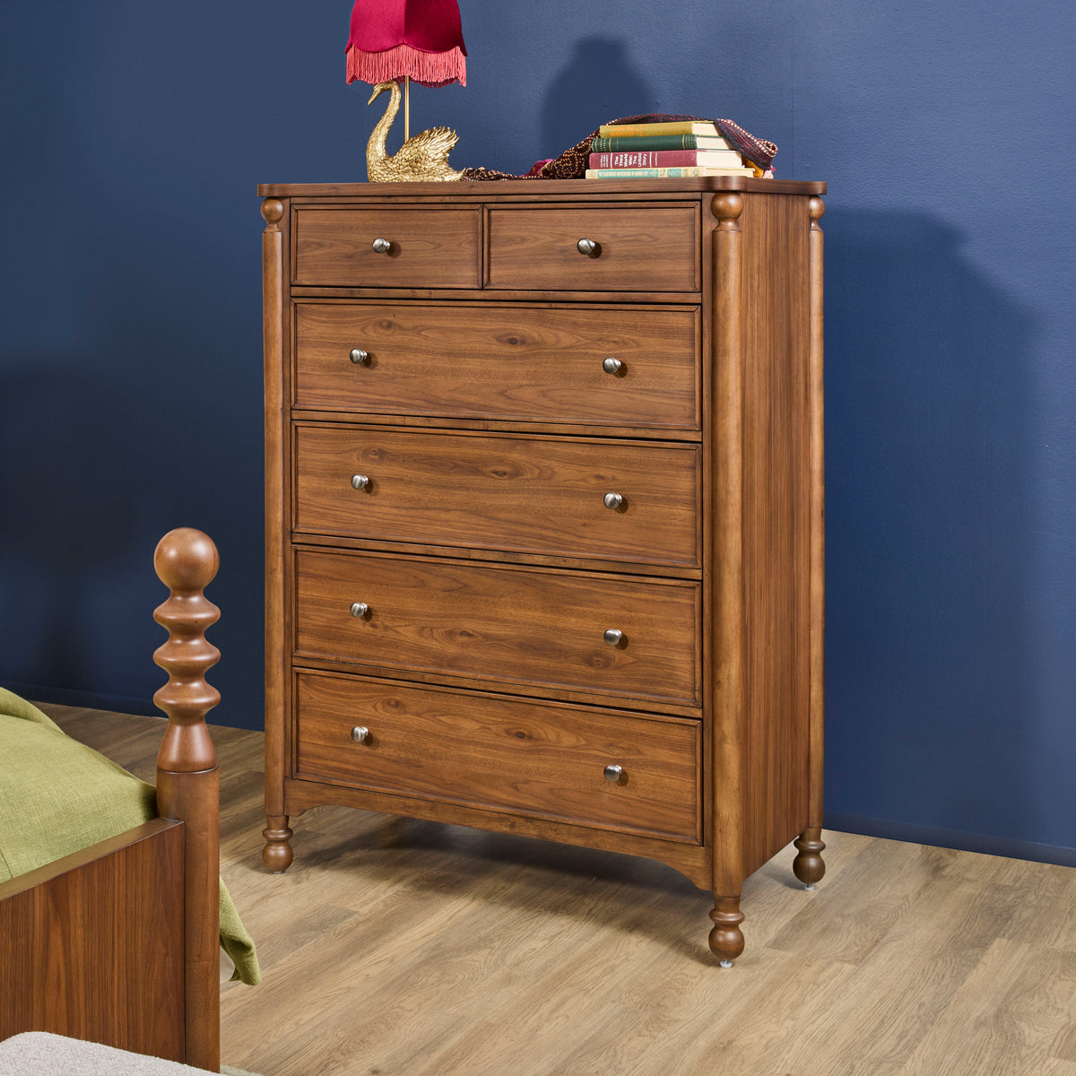 Azalea Drawer Chest - Walnut | Flexsteel