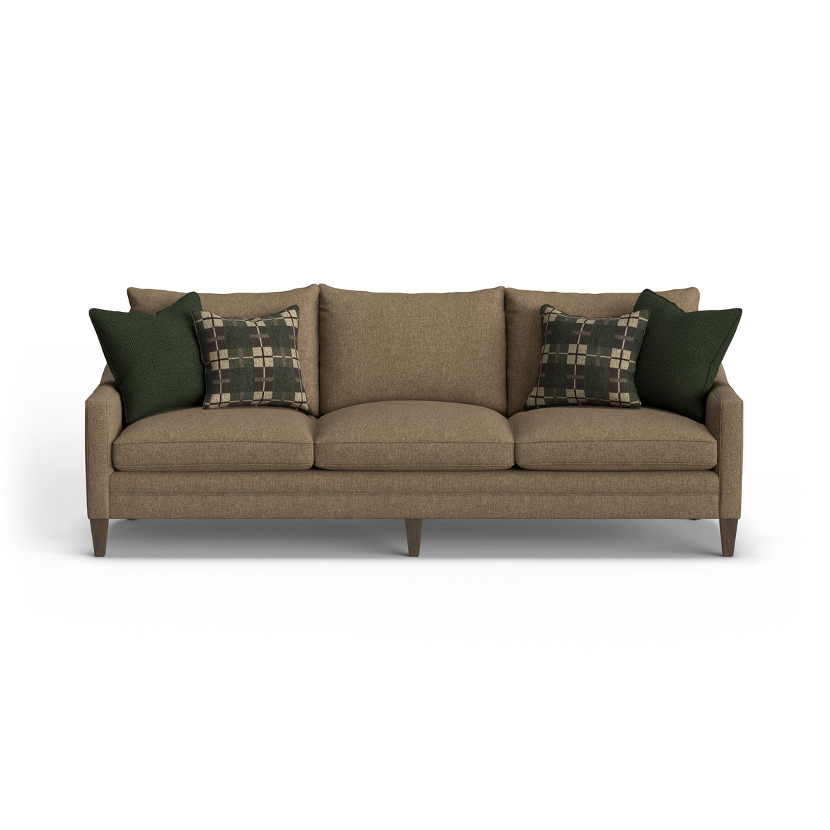 Eleanora Large Three-Cushion Sofa With Legs | Flexsteel