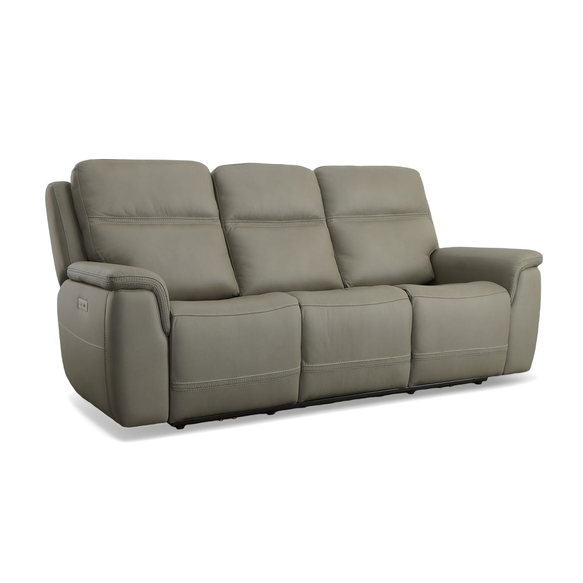 Sawyer Power Reclining Sofa With Power Headrests & Lumbar - Gray | Flexsteel