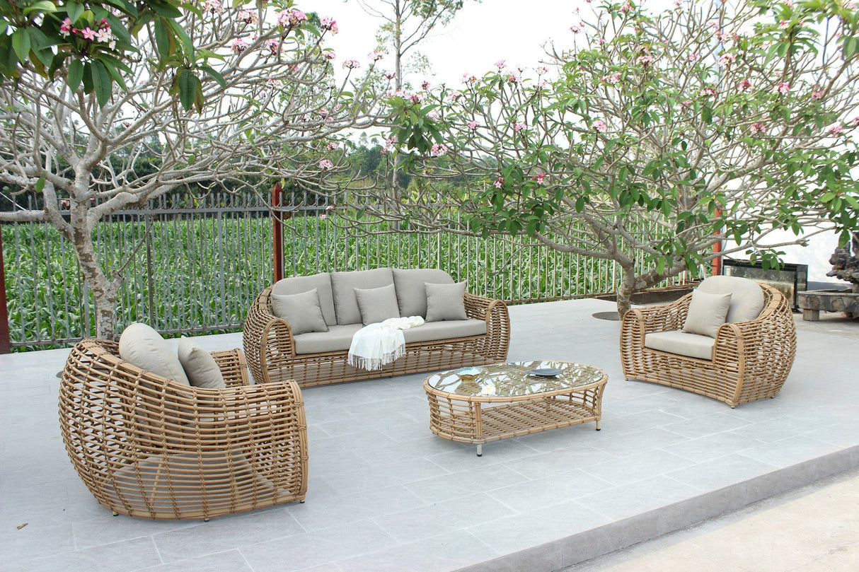 VIG Furniture - Renava Sandra Outdoor Sofa Set Beige