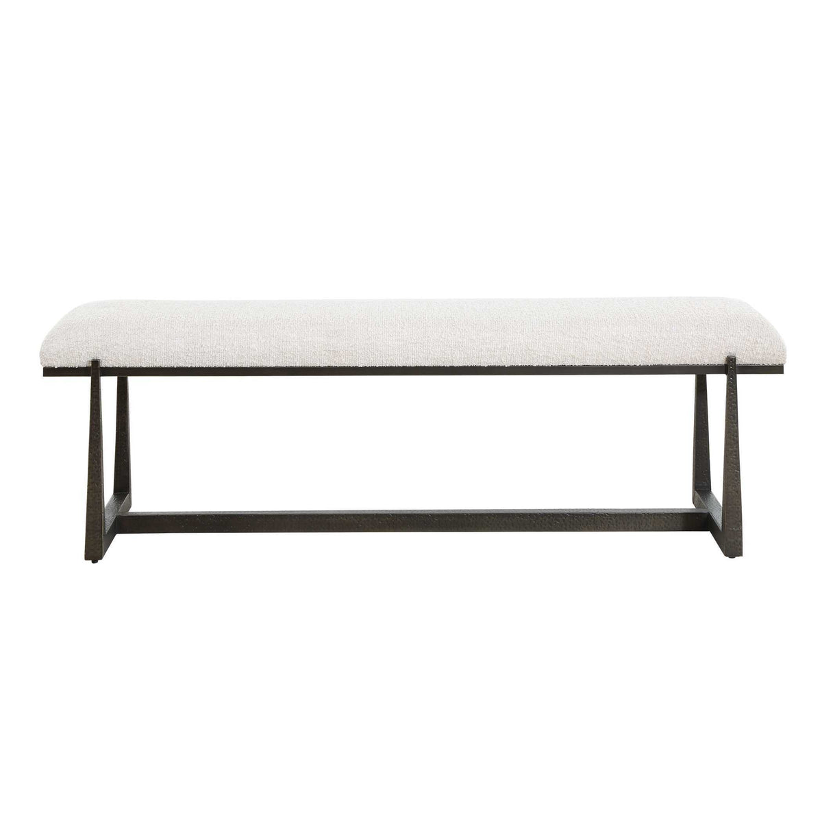 Midas Long Bench - Black / White by Uttermost - View 1