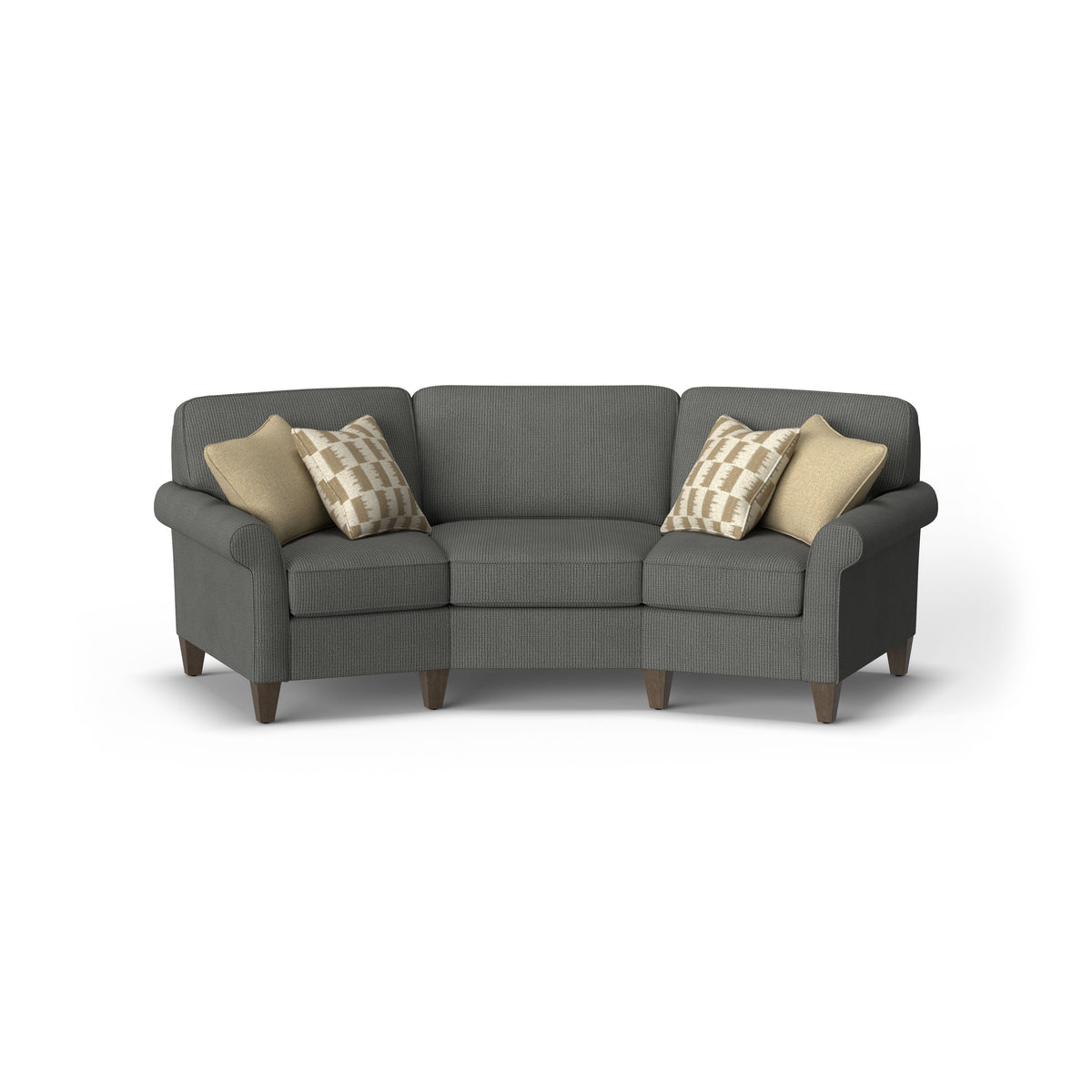 Westside Fabric Conversation Sofa, Accent Pillows Included | Flexsteel