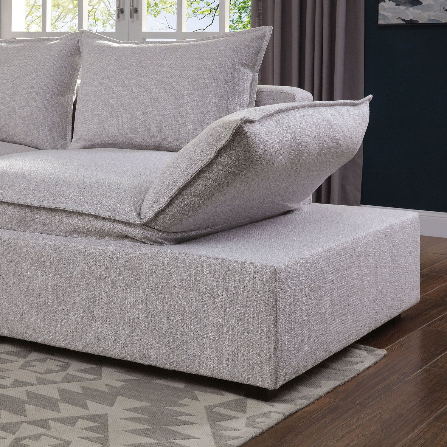 Arlene - Sectional - Light Gray | Home Elegance USA