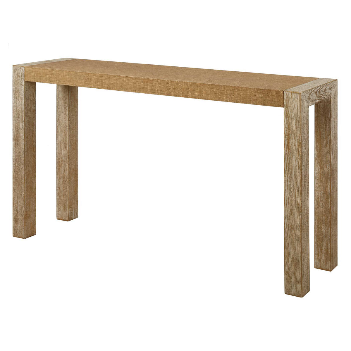 Bentley Grasscloth Console Table - Light Brown by Uttermost - View 4
