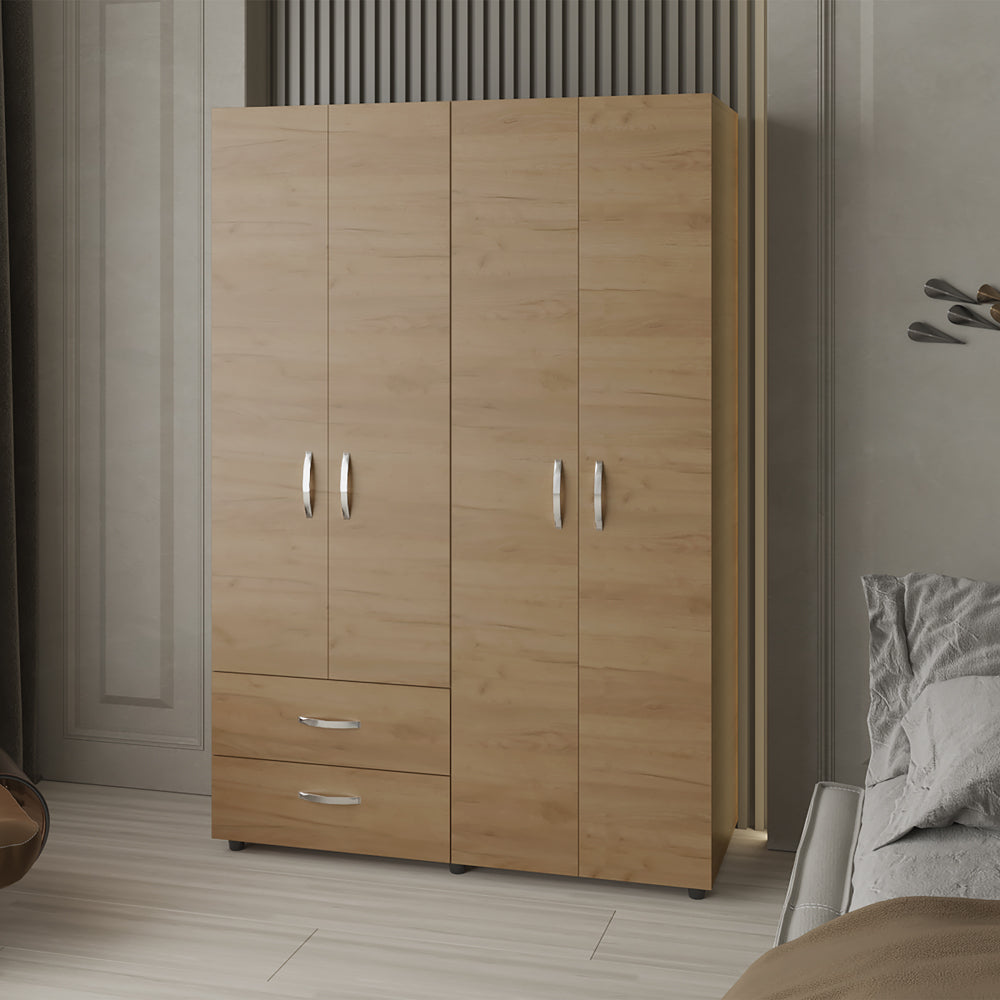 Crafton Armoire, Bedroom, Natural Oak - sold by Home Elegance USA