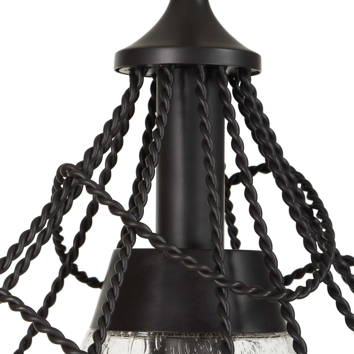 Whirlwind 1 Light Indoor-Outdoor Pendant Dark Bronze - Black by Uttermost - View 8