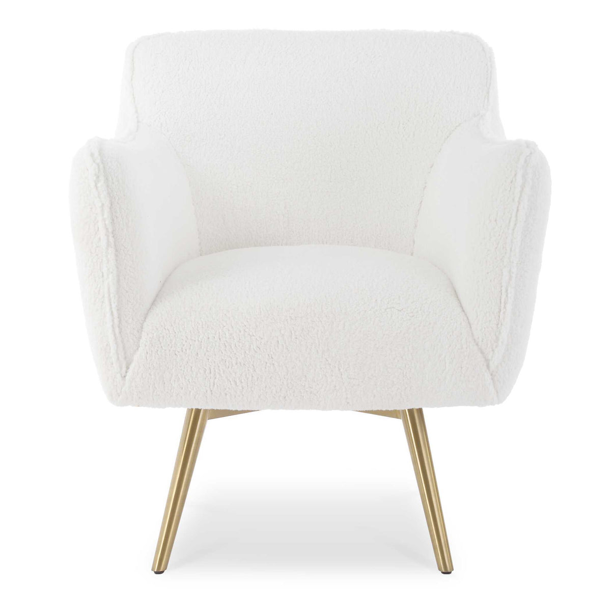 Oasis White Swivel Chair by Uttermost - View 1