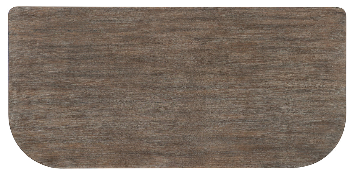 Modern Mood Executive Desk - Dark Brown / Dark Gray by Hooker Furniture - View 7