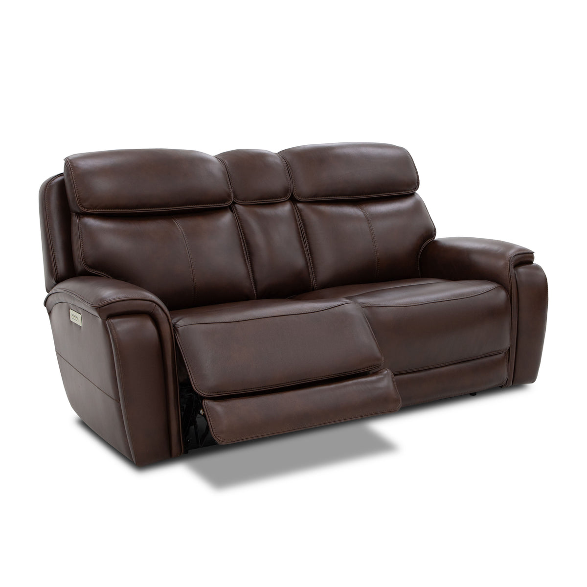 Walker Power Reclining Loveseat With Power Headrest & Lumbar - Dark Brown | Flexsteel