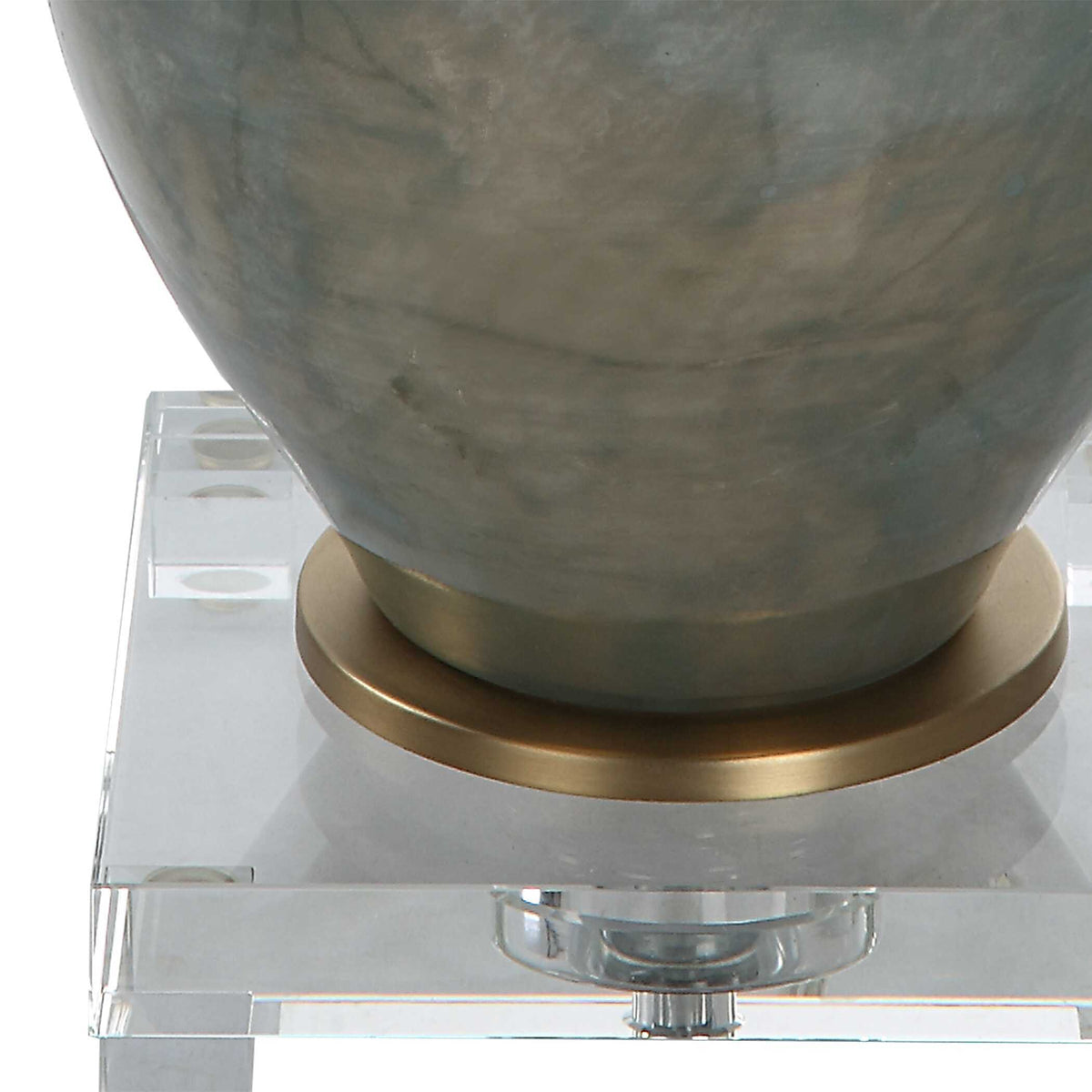 Cardoni Glass Table Lamp - Bronze / Beige by Uttermost - View 7
