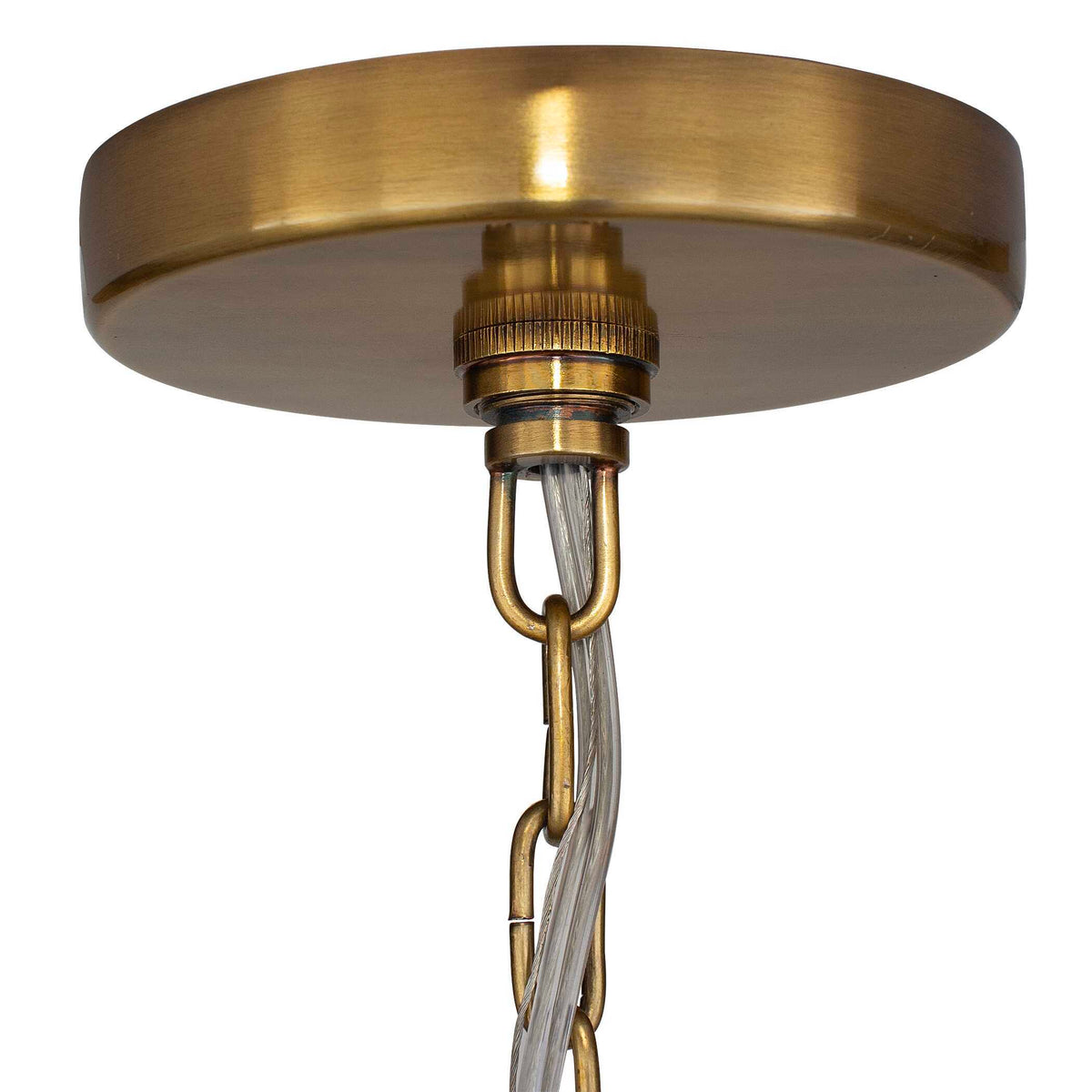 Lemont Hammered Brass 1 Light Pendant Brass - Bronze by Uttermost - View 9