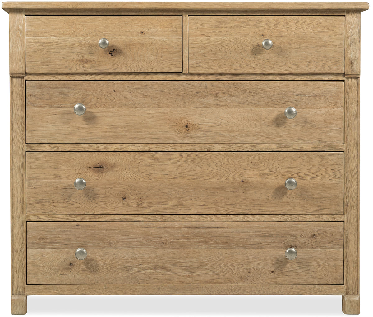 Driftwood Five-Drawer Chest Buckboard - Light Brown by Hooker Furniture - View 2