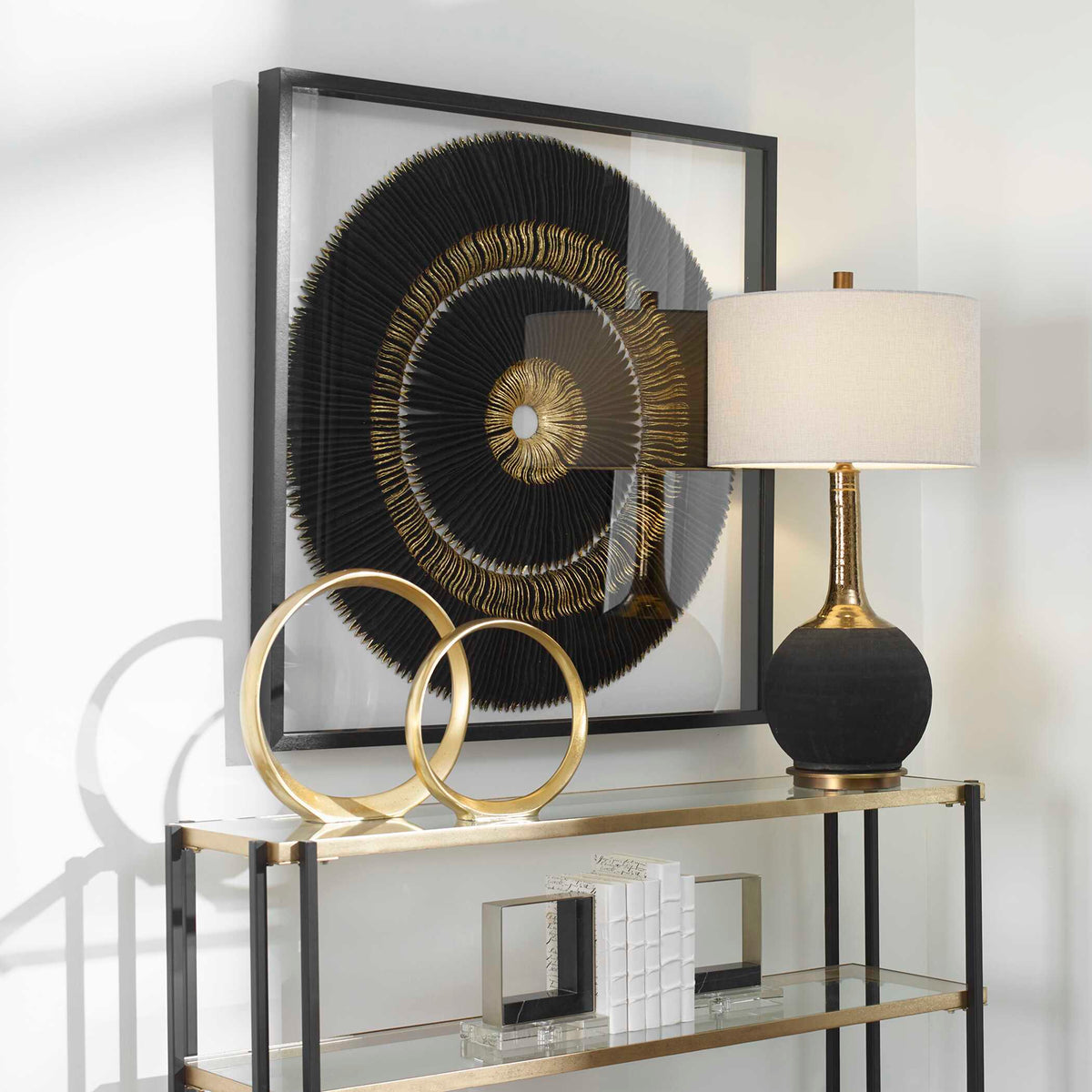Sandara Shadow Box - Black by Uttermost - View 3